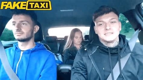 Fucking For Pizza. . Fake taxi threesome